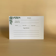  Greenery Recipe Cards