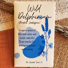  Wild Delphinium Seed Packets