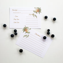  Peach Recipe Cards