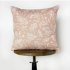 White Leaf Pillow Cover