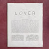 The Lover Zodiac Print